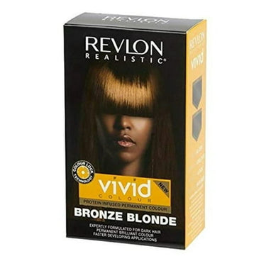 Revlon Realistic Vivid Colour – Bronze Blonde – Protein Infused Permanent Hair Color - ANNS BEAUTY SUPPLY